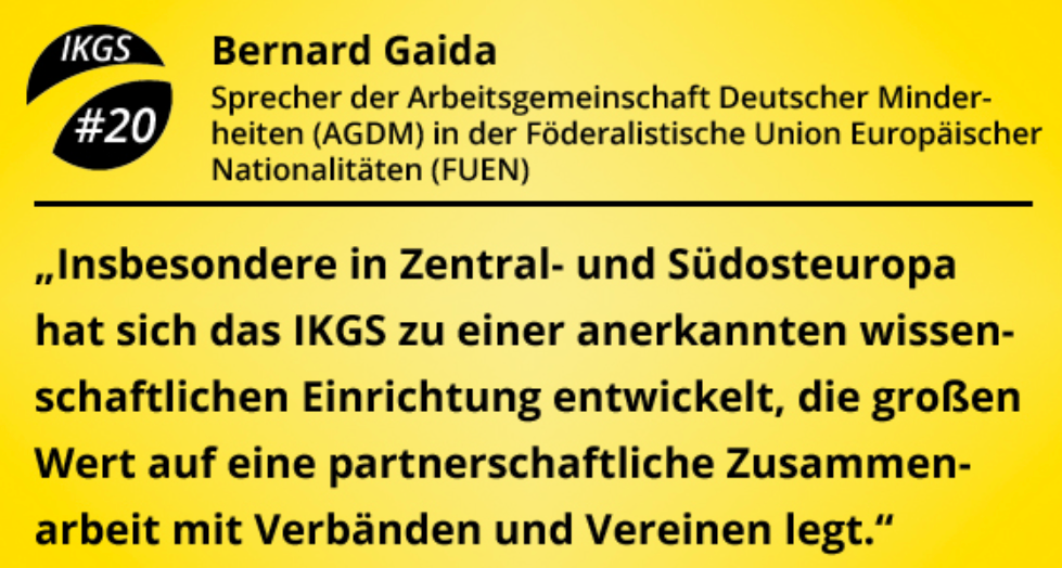 Ein großer Schritt: Die Gründung des IKGS e. V. Ein großer Schritt: Die Gründung des IKGS e. V.